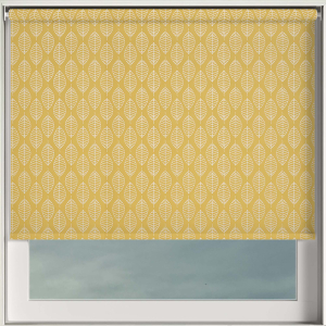 Leaf Yellow Electric Roller Blinds Frame