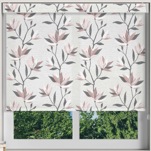 Lilium Blush Electric No Drill Roller Blinds Frame