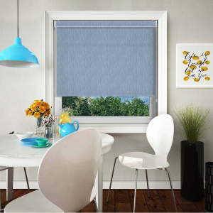 Lumi Blue Electric No Drill Roller Blinds