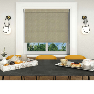 Lumi Champagne Electric No Drill Roller Blinds