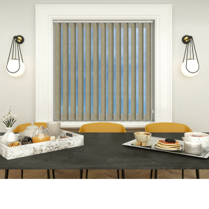 Lumi Champagne Replacement Vertical Blind Slats Open