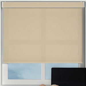 Luxe Biscotti Electric Pelmet Roller Blinds Frame