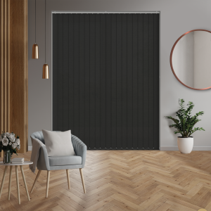 Luxe Black Vertical Blinds
