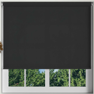Luxe Black Electric Roller Blinds Frame