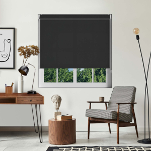 Luxe Black No Drill Blinds