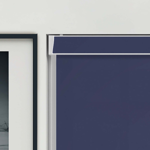 Luxe Dark Blue Electric No Drill Roller Blinds Product Detail