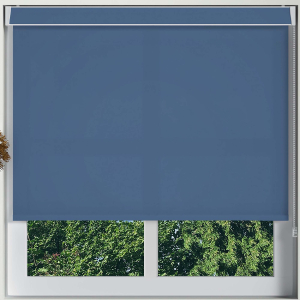 Luxe Denim Electric No Drill Roller Blinds Frame