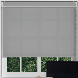 Luxe Grey Electric No Drill Roller Blinds Frame