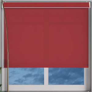 Luxe Redcurrant Electric Pelmet Roller Blinds Frame