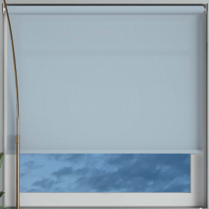 Luxe Smokey Blue Electric Roller Blinds Frame