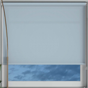 Luxe Smokey Blue Roller Blinds Frame