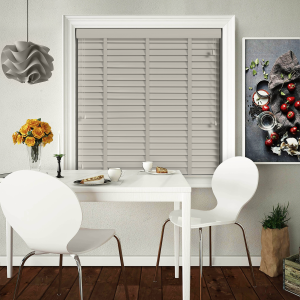 Marlin with Solis Tape Wood Venetian Blinds