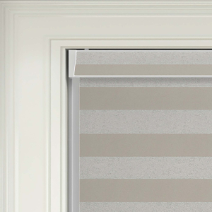 Metallic Stripe Opal Electric No Drill Roller Blinds Product Detail