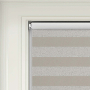 Metallic Stripe Opal Electric Roller Blinds Product Detail