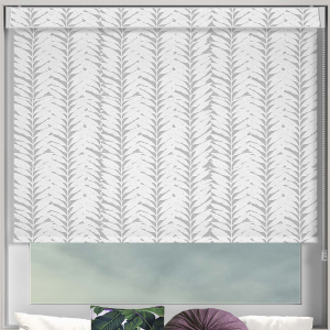 Mimosa Grey Electric No Drill Roller Blinds Frame