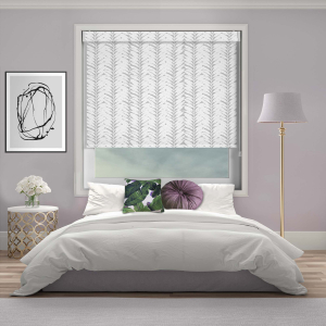 Mimosa Grey Electric No Drill Roller Blinds