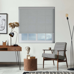 Mirage Solar Pewter Electric Roller Blinds