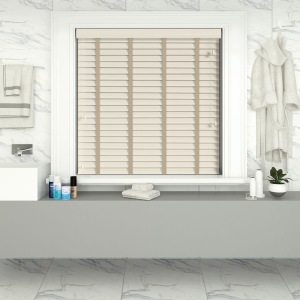 Mirage Wood Grain Faux Wood with Canvas Tape Wood Venetian Blinds