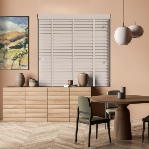 Morena with Mist Tape Wood Venetian Blinds