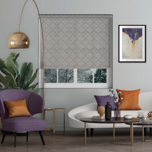 Morocco Grey Cordless Roller Blinds