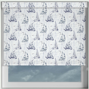Nautical Waves Electric No Drill Roller Blinds Frame