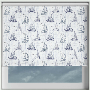 Nautical Waves Electric Roller Blinds Frame