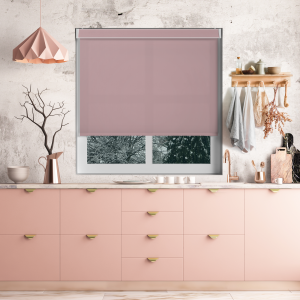 Origin Pastel Pink Electric No Drill Roller Blinds