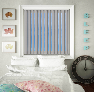 Otto Soft Grey Replacement Vertical Blind Slats Open
