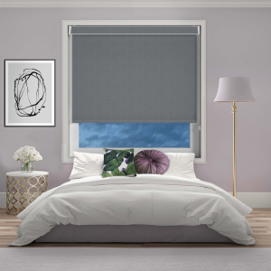 Otto Stone Grey Electric No Drill Roller Blinds