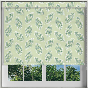 Pinnate Green Electric No Drill Roller Blinds Frame
