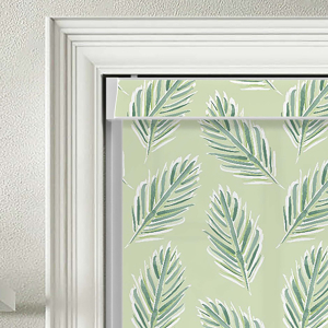 Pinnate Green Electric No Drill Roller Blinds Product Detail