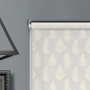 Pinnate Silver Shimmer Electric Roller Blinds Product Detail