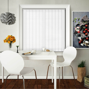 Roma White Replacement Vertical Blind Slats