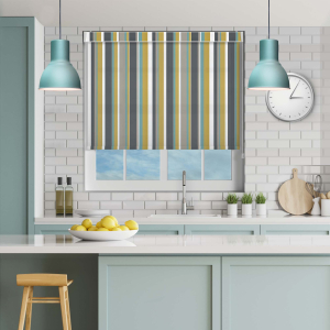 Rye Mustard Electric No Drill Roller Blinds