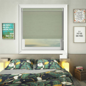 Satin Mint Electric No Drill Roller Blinds