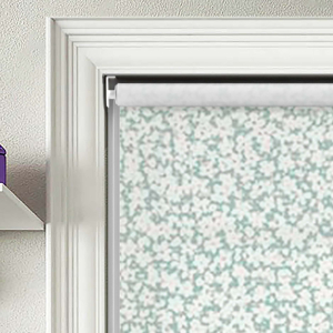 Scatter Mineral Blue Electric Roller Blinds Product Detail
