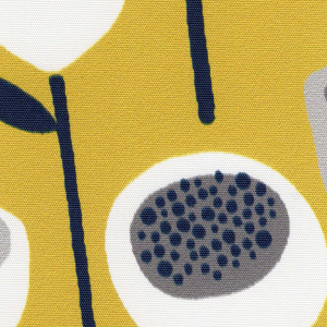 Seed Pod Mustard Pelmet Roller Blinds Scan