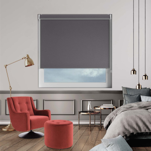 Shimmer Zinc Electric No Drill Roller Blinds