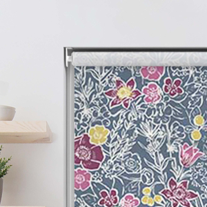 Sketch Floral Peacock Roller Blinds Product Detail
