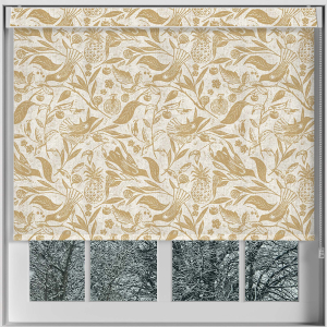 Tapestry Avian Gold Pelmet Roller Blinds Frame
