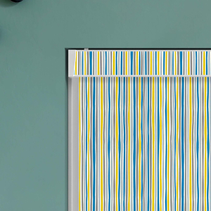 Tilde Stripe Lemon Electric Pelmet Roller Blinds Product Detail