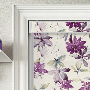 Viola Plum Electric No Drill Roller Blinds Product Detail