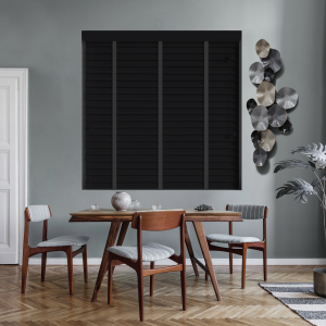 Volt with Smoke Tape Wood Venetian Blinds