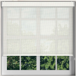 White Sun Screen Electric No Drill Roller Blinds Frame