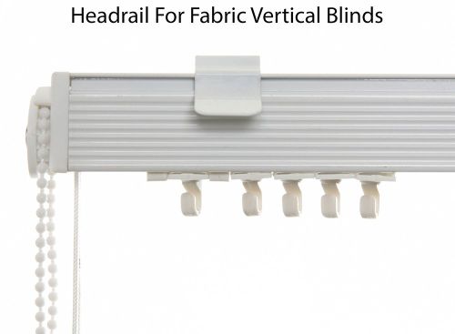 Headrails for fabric vertical blinds