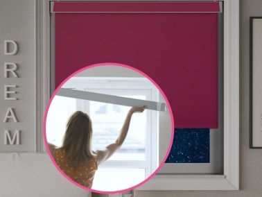 Blackout No-Drill Roller Blinds