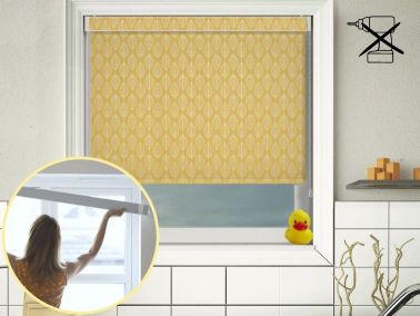 no drill roller blinds