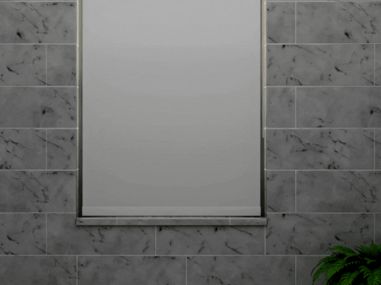 Bathroom roller blinds 