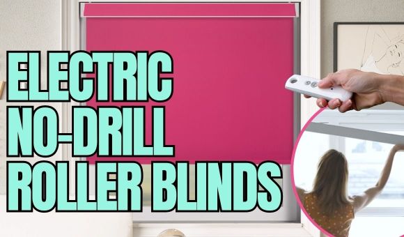 Electric no drill roller blinds