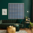 Asteroid Graphite Replacement Vertical Blind Slats Open